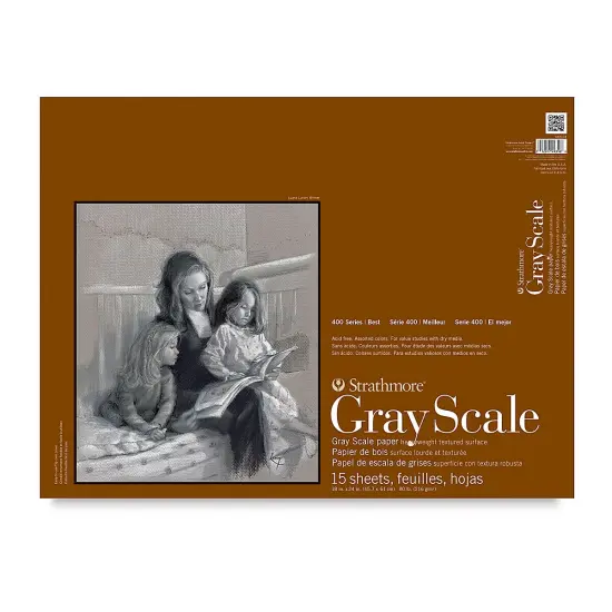 Strathmore 400 Series Gray Scale Pad - 18" x 24", 15 Sheets {1}