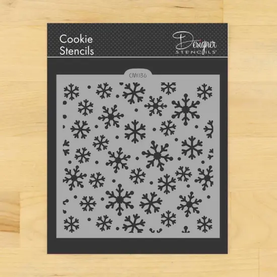 Snowflakes Cookie & Craft Stencil | CM036 by Designer Stencils | Cookie Stencils for Royal Icing, Airbrush, Dusting Powder | {2}