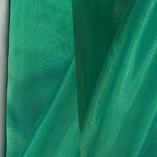 1 Yard Kelly Green Crystal Organza Fabric Sheer Shiny Lightweight Polyester 58/59 inches wide {3}