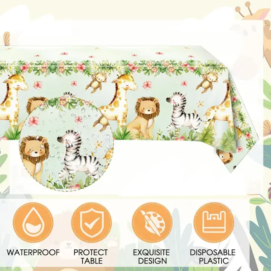 41Pcs Safari Baby Shower Decorations {4}