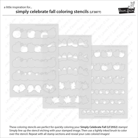 Lawn Clippings Coloring Stencil-Simply Celebrate Fall {3}