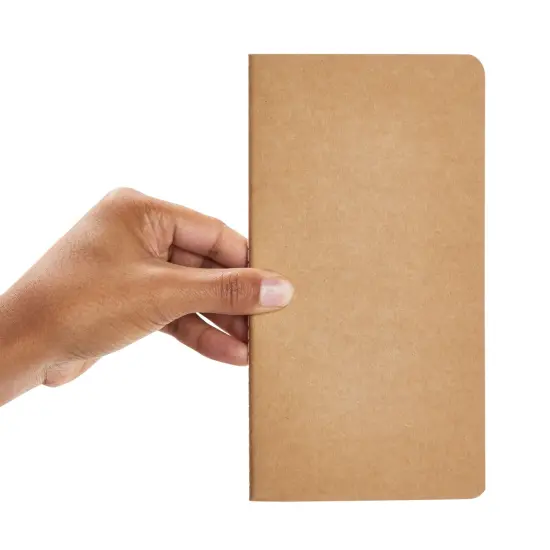48 Pack Kraft Paper Notebooks Bulk, H5 Lined Journals for Writing, Students, Office, Travelers (80 Pages) Brown {5}