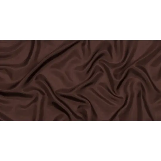 1 Yard Premium Dark Brown Silk or China Silk Habotai Soft Smooth Lightweight Luxury Fabric 44 Inches Width {3}