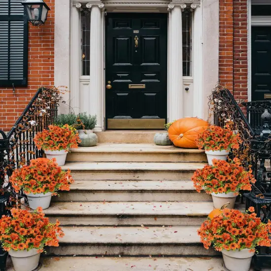 12 Bundles Fake Flowers for Fall Decorations {2}