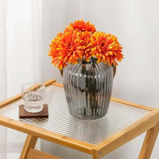 Artificial African Daisies Flowers - Orange {2}