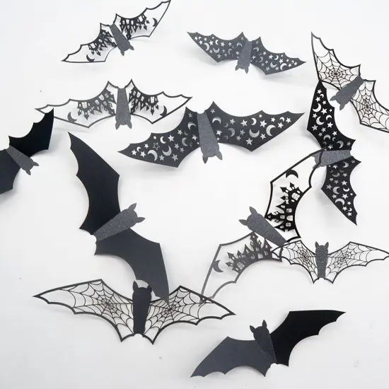 Halloween Wall Stickers Decorations Large Bat {1}