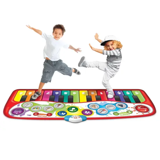 Collections Etc Winfun Step-to-Play 6-Foot Jumbo Piano with 25 Built-In Demo Songs {1}