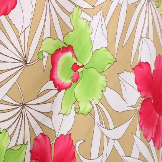 1 Yard Contemporary Jungle Flower Print Stretch Fabric 4 Way Spandex for Leggings, Swimwear & Costumes 58''/60&rdquo; Wide {1}