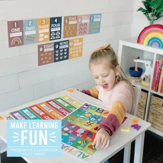 ABC Letters and Numbers Posters for Preschool and Kindergarten {2}