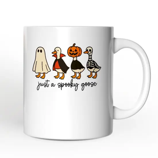 Just a Spooky Goose Mug, Funny Halloween Costumes Gift {1}