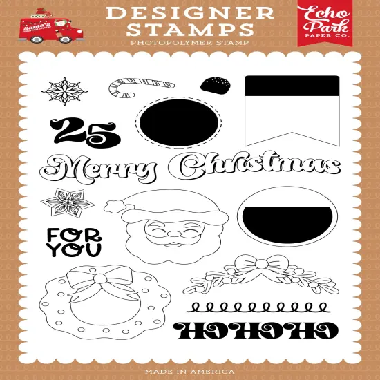 Santa's Christmas Delivery Stamp Set-Merry Christmas Santa {1}