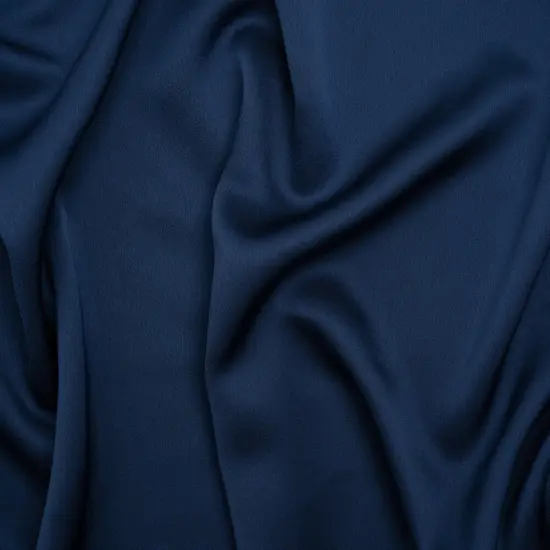 1 Yard Navy Blue Polyester Crepe Back Satin Polyester 56 Inch Wide {2}