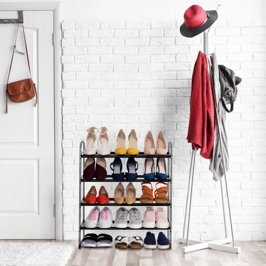 Seville Classics 4-Tier Expandable Shoe Rack {5}