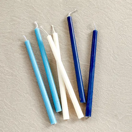 Rite Lite Deluxe Hanukkah Candles Valu Pack - 4" - Blue - 90ct {4}