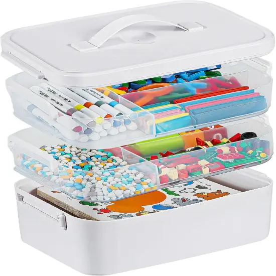 3-Layer Plastic Craft Organizers {1}