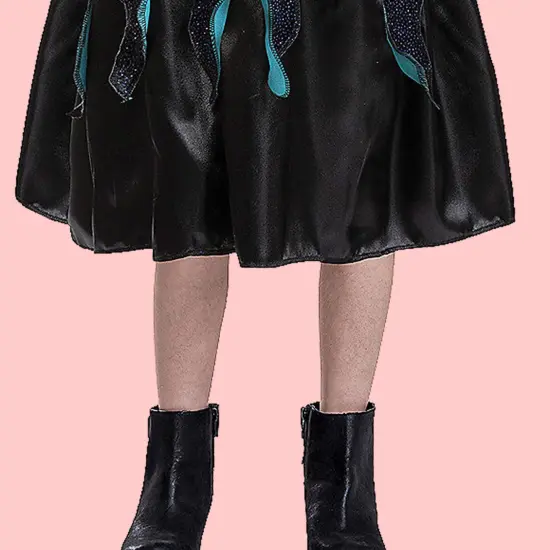 Kids Ursula Sea Witch Costume Little Mermaid Classic Dress with Tentacle Detail {4}