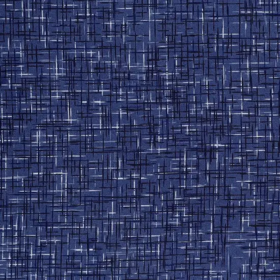 Mook Fabrics Linen Look Cotton Fabric [108 in. Wide] - By The Yard True Navy {1}