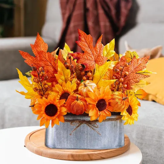 Fall Floral Arrangement Table Centerpiece {3}