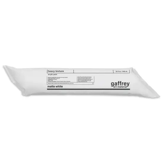 Gaffrey Heavy Body Texture Acrylic Paint - Matte White, 32 oz {1}