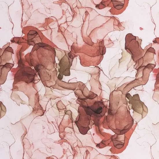 Mook Fabrics Smoke Print Cotton Fabric [108 in. Wide] - By The Yard Brown/Rust {1}