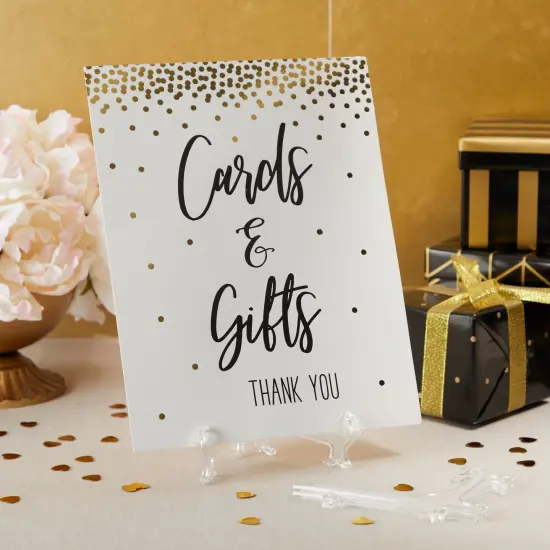 24 Pack Small Easel Stand for Mini Decorative Plates, Clear Display Holders for Signs, Greeting Cards, Place Cards, Photos (5.3 In) {2}