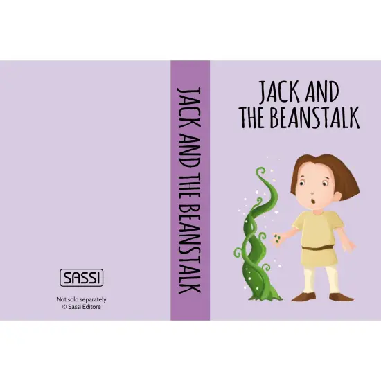 Sassi: My First Library - Fairy Tales - 8 Cardboard Mini-Book Set, Learn By Reading & Playing, Illustrated Story Books, Portable Box, Kid-Toddlers 2+ {5}