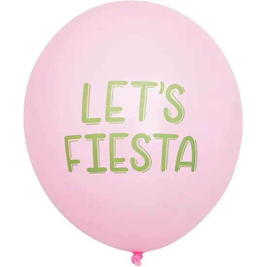 50 Pack Tropical Cactus Latex Balloons with Ribbons for Fiesta and Cinco de Mayo Party Supplies Decoration, 12 in Blue {7}