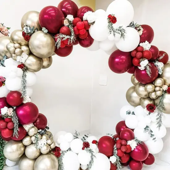 Chrome Hot Pink Balloons 12 Inch (Chrome Hot Pink) {6}