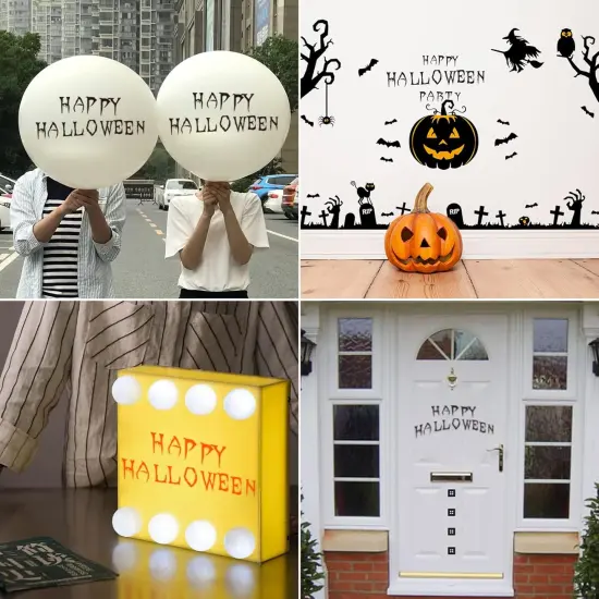 36pcs Halloween Letter Stencils(Painting) {4}