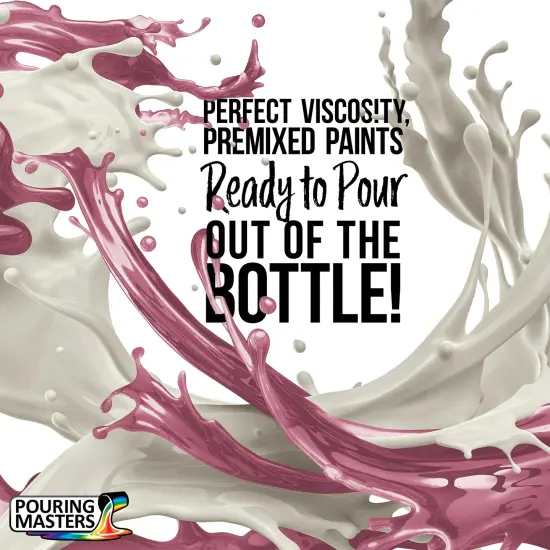 Pouring Masters Rose Pink Metallic Pearl Ready to Pour Acrylic Pouring Paint - Premium 64-Ounce Pre-Mixed Fluid Acrylic Paint - Fluid Art Supplies for Canvas, Wood, Paper, Tile & Rocks {2}