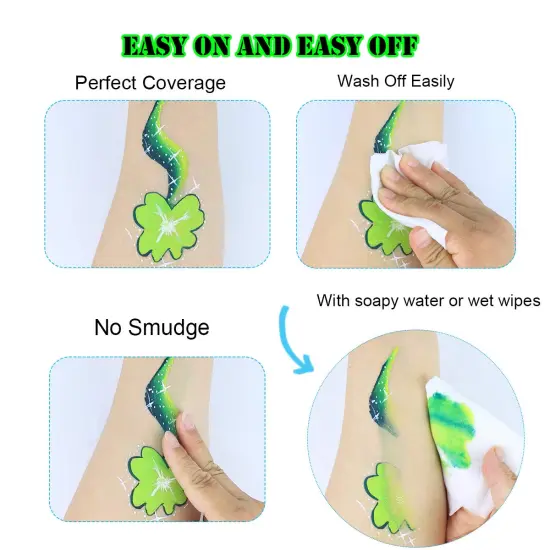 Face Paint Kit(red, orange, yellow, green, blue, purple, pink) {4}