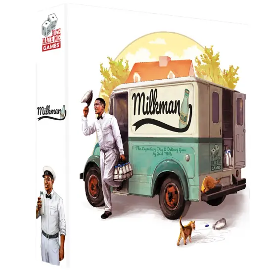 Dice Hate Me Games: Milkman - Set Collection Dice Game, Pick-Up & Deliver Strategy Game, Cow Dairy Farm Theme, Family Ages 10+, 2-4 Players, 30+ Min {1}