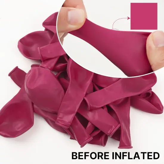 Hot Pink Balloons 100 pcs (	Pink-y12 ) {4}