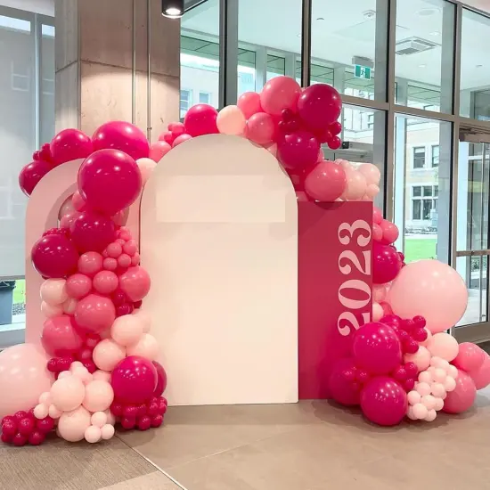 Metallic Hot Pink Balloons Garland (Pink(132pcs) {5}