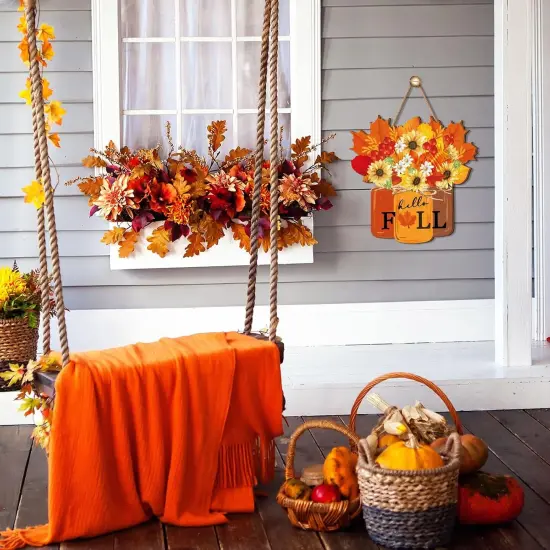 Fall Decoration for Home Thanksgiving Door Decor (Orange) {6}