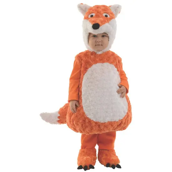 Toddler Adorable Plush Fox Costume with Tail Headpiece and Shoe Covers {1}