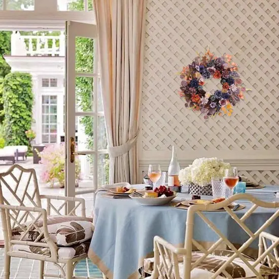 24 Inch Fall Autumn Wreath {5}