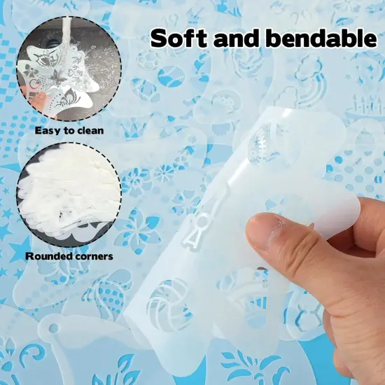 40 +22 Pcs Face Paint Stencils(translucent) {3}