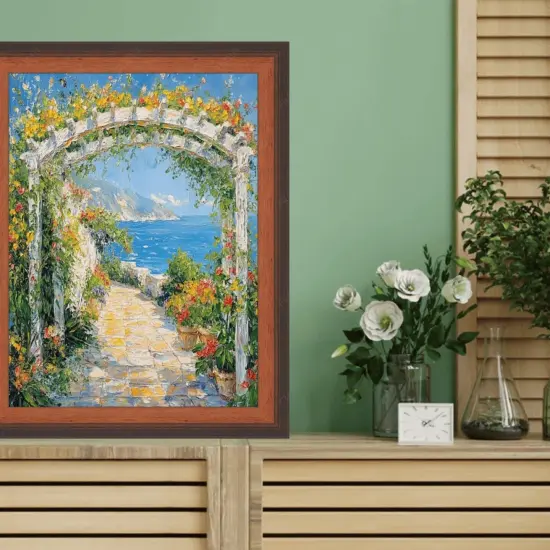 Certificate Glossy Walnut Wood Picture Frame 20x40 frame {6}