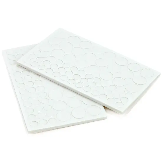 EK Tools 3D Dots Foam Dot Adhesive 126/Pkg-White Circles .125" Thick {2}