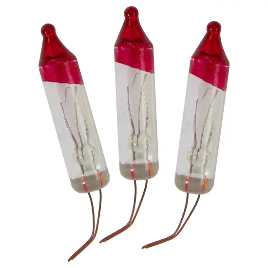 Northlight Flasher Mini Christmas Replacement Bulbs - 2.5 Volts - Clear - Pack of 3 {4}