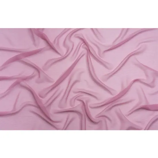 1 Yard Regal Orchid Crinkled Silk Chiffon Fabric Sheer Lightweight Material, 43 Inches Wide {3}