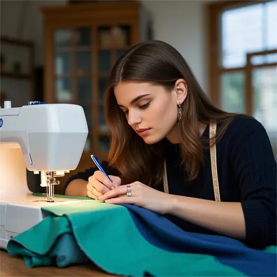 Heat Erasable Fabric Pen (Blue) {3}