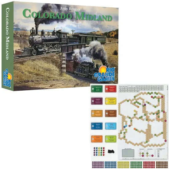 Rio Grande Games: Colorado Midland - Strategy Train Board Game, Build Rocky Mountain Railways, Build Your Fortune, Ages 12+, 3-5 Players, 45 Min {6}