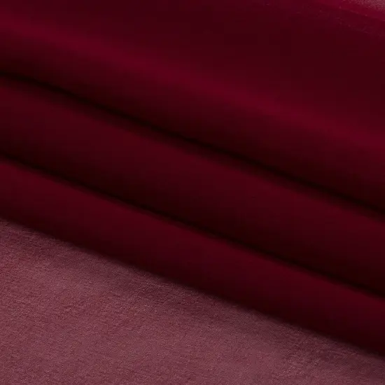 1 Yard Rich Maroon Premium Silk Chiffon Fabric Perfect for Elegant Couture Creations 54 Inch Width {4}