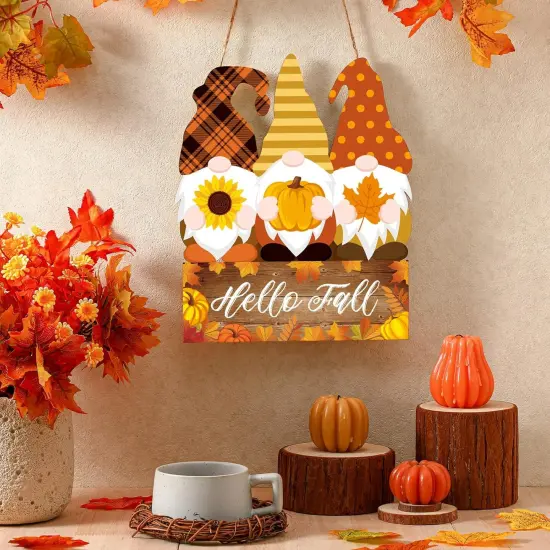 Autumn Welcome Door Sign Hello Fall Decor(Multicolor) {4}