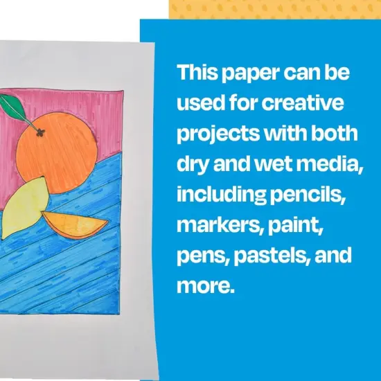 Sax Sulphite Drawing Paper, 60 lb, 18 x 24 Inches, Extra-White, Pack of 500 {5}