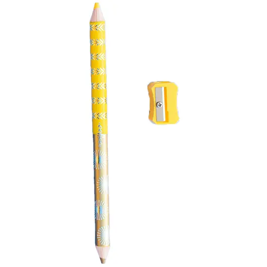 eeBoo: Double-Sided Jumbo Colored Pencils &ndash; Sea Life - 6pc Set, 12 Metallic & Fluorescent Colors, Sharpener, Chunky Foil Barrel, Kids Art Supplies {7}