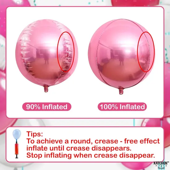 Light Pink Foil Balloons - 22 Inch(Light Pink) {2}