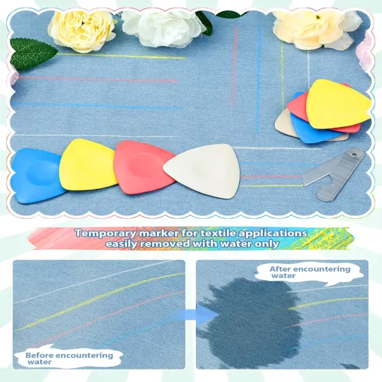 Triangle Sewing Chalk for Fabric (4 color) {3}